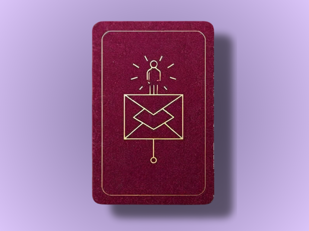 The World tarot card showing a dancing figure in a wreath, representing fulfillment and a new cycle.