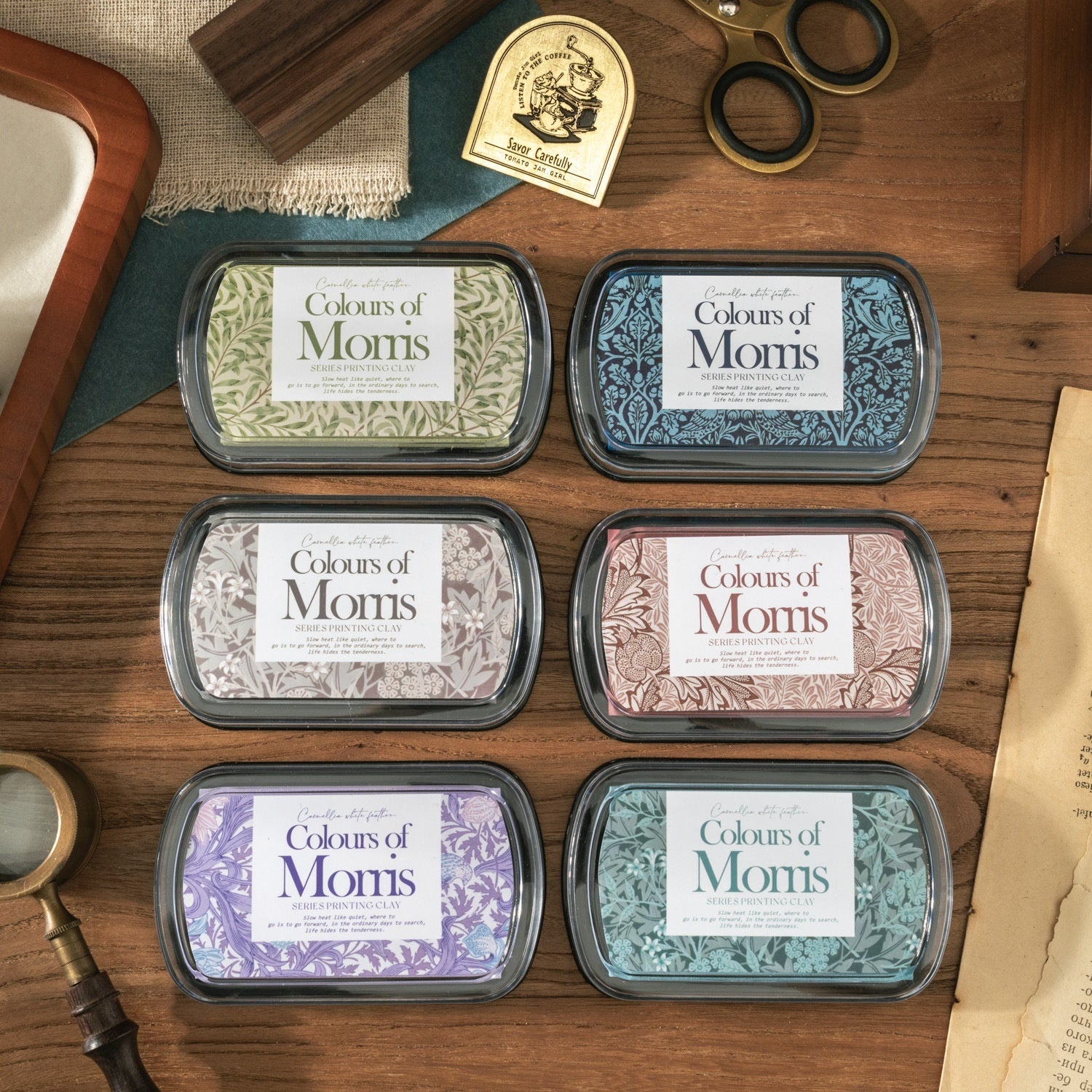 Morris Color Series Stamp Pad - Decorative Ink Pad for Journal & Scrapbooking