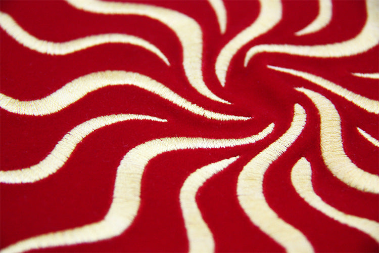 Sun Tarot Tablecloth - Luxe Velvet Embroidered Altar Cloth 80cm