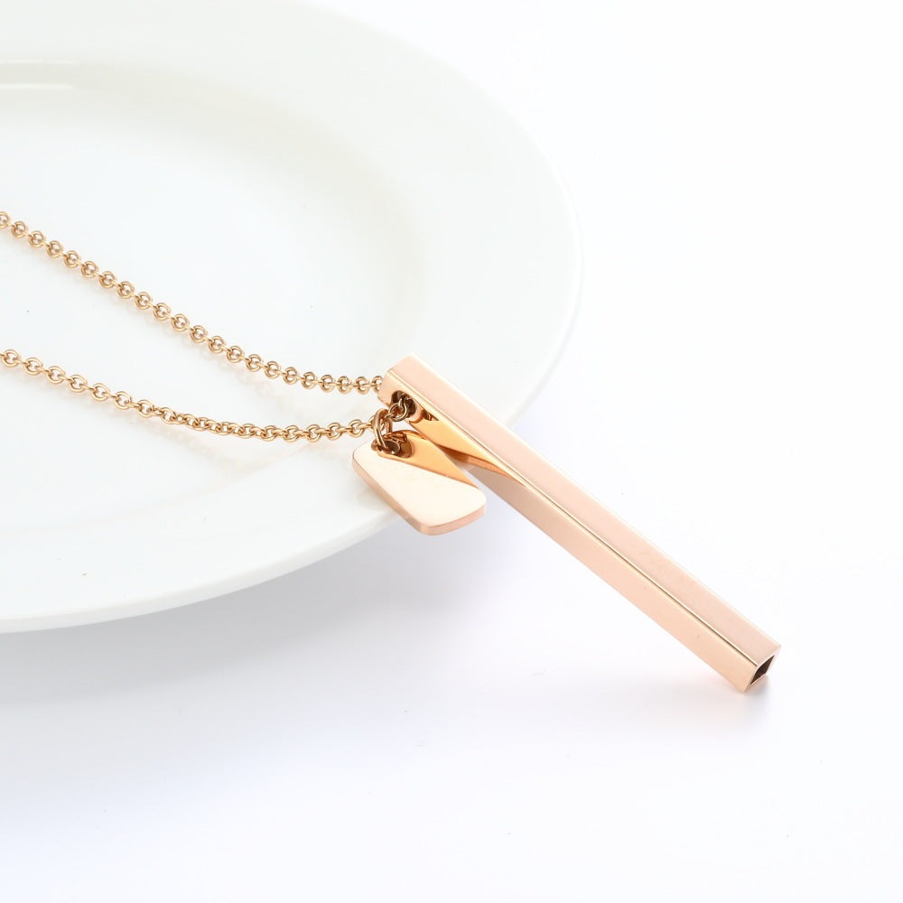 Breathing Whistle Necklace - Square Tube Yoga Meditation Mindfulness Tool