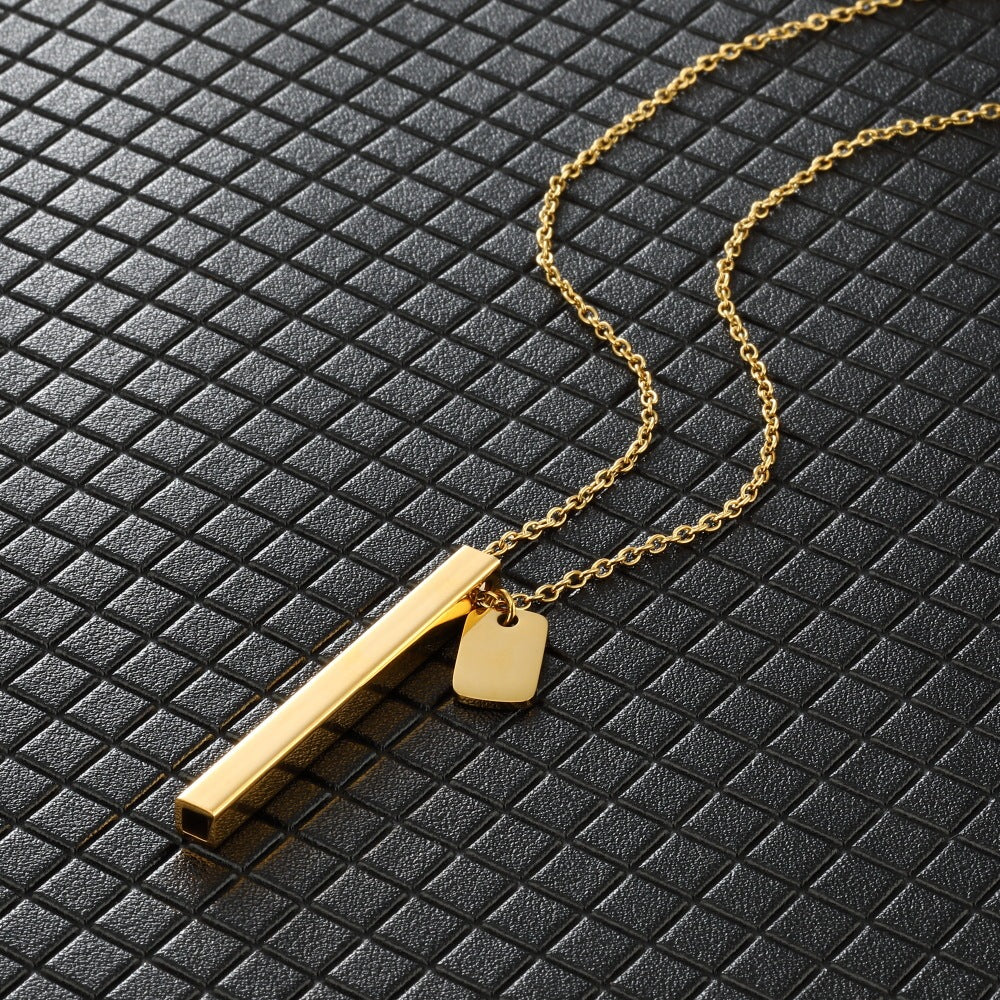 Breathing Whistle Necklace - Square Tube Yoga Meditation Mindfulness Tool