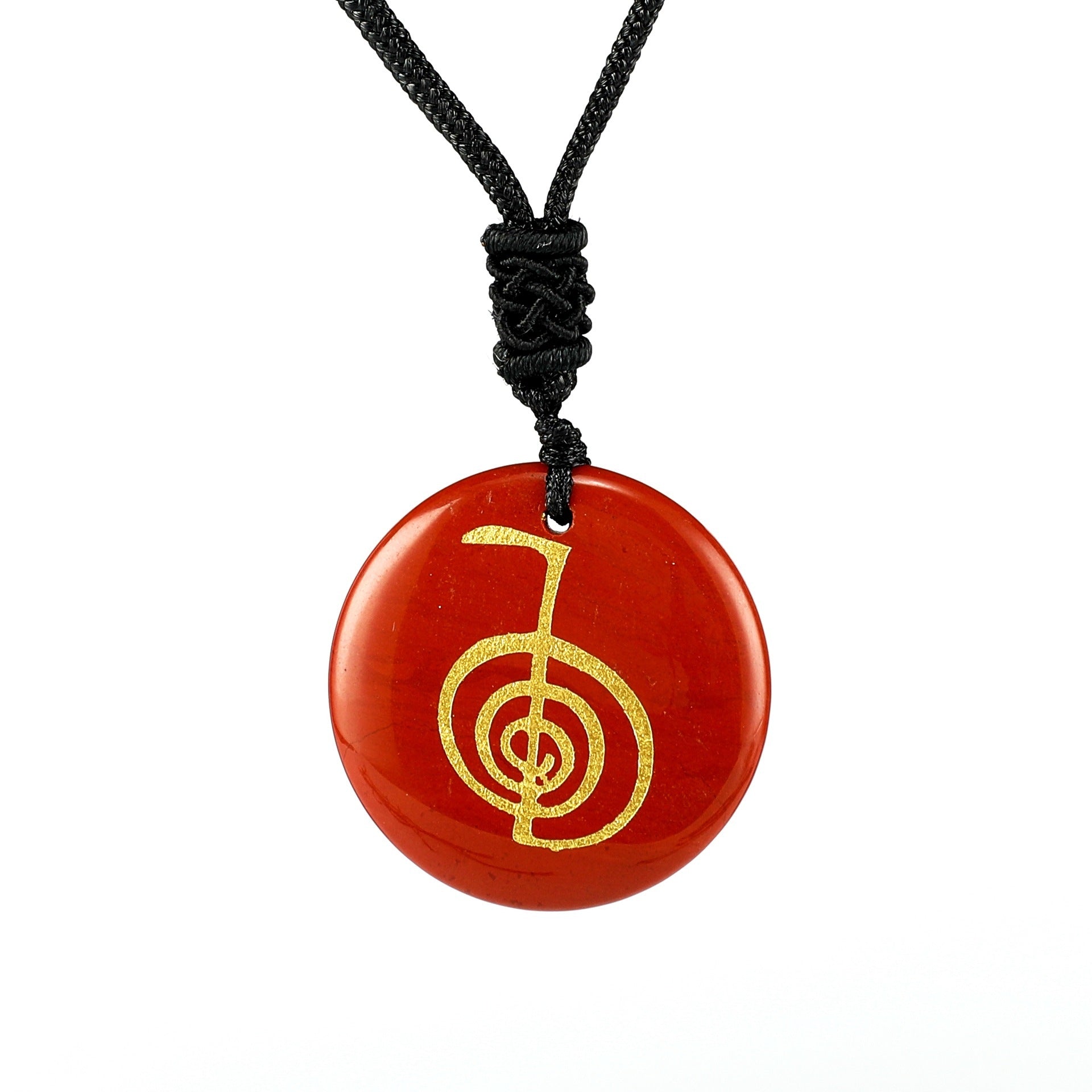 Natural Crystal Agate Spiral Pendant Necklace - Carved Aura Stone Jewelry