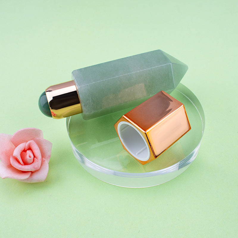 Jade Facial Roller Set - Essential Oil Bottle & Gua Sha Acupuncture Stick