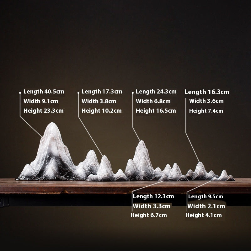 Zen Sand Garden - Ceramic Rockery Miniature Meditation Table