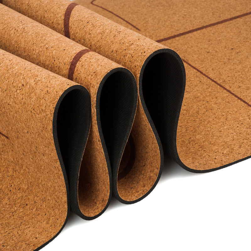 Natural Cork Yoga Mat - Eco-Friendly Non-Slip Exercise Mat 183x68cm