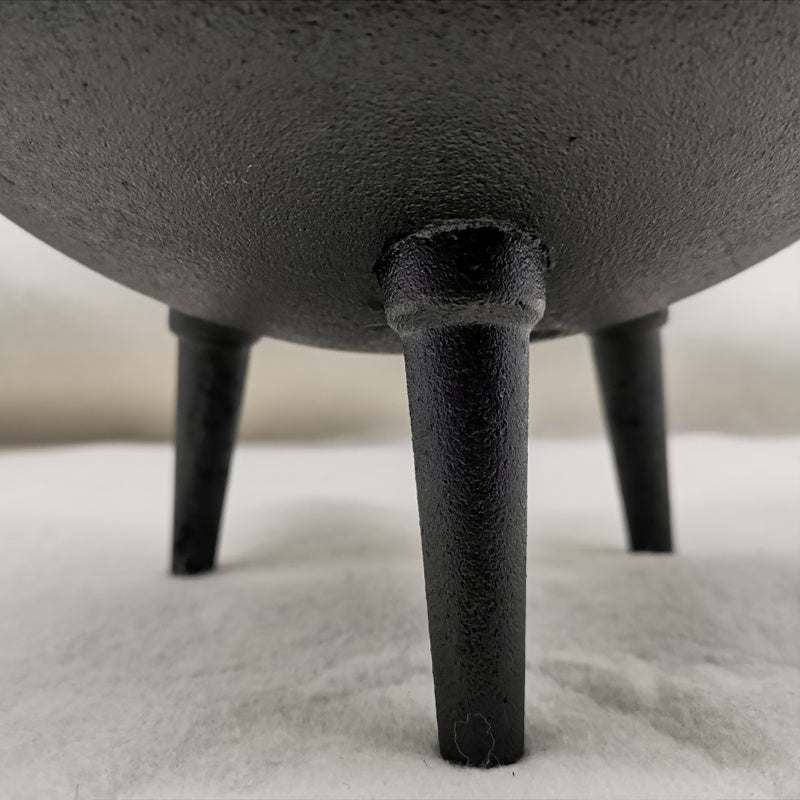 Cast Iron Cauldron 3-Legged - Traditional Witch Pot & Tripod Stand