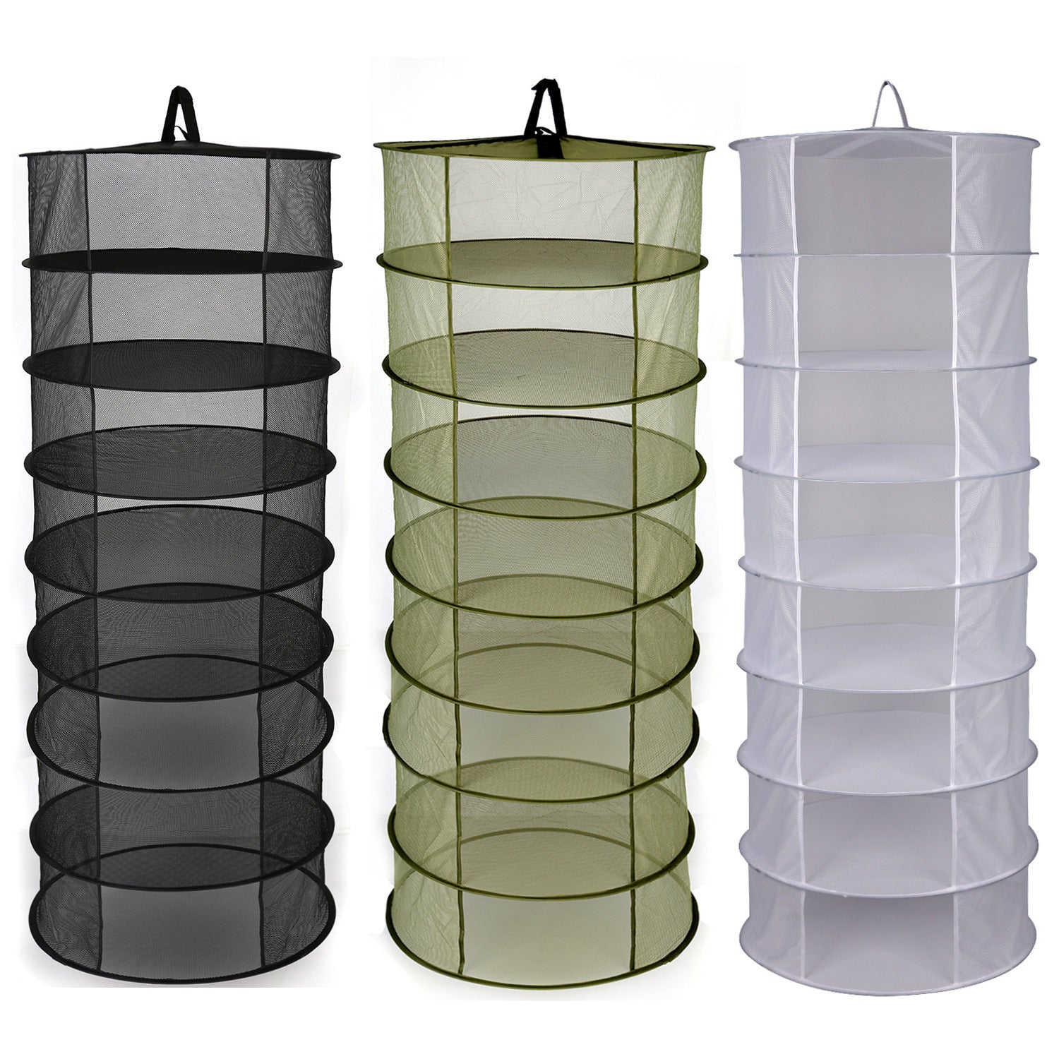 8-Layer Herb Drying Rack - Hanging Mesh Net for Tea & Medicinal Plants