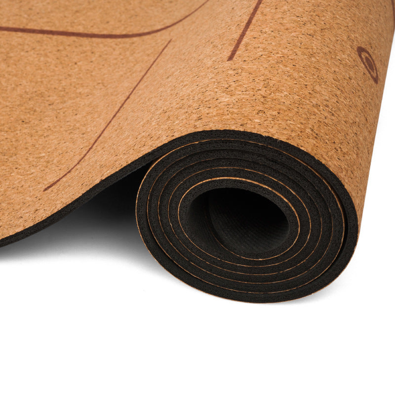 Natural Cork Yoga Mat - Eco-Friendly Non-Slip Exercise Mat 183x68cm