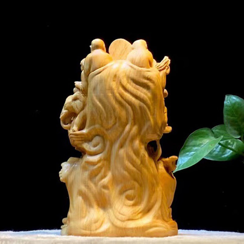 Thuja Wood 18 Arhats Set - Hand-Carved Buddhist Disciples Statues