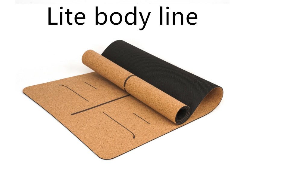 Natural Cork Yoga Mat - Eco-Friendly Non-Slip Exercise Mat 183x68cm