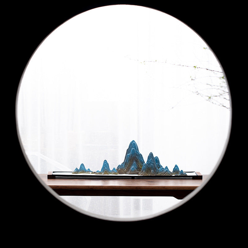 Zen Sand Garden - Ceramic Rockery Miniature Meditation Table