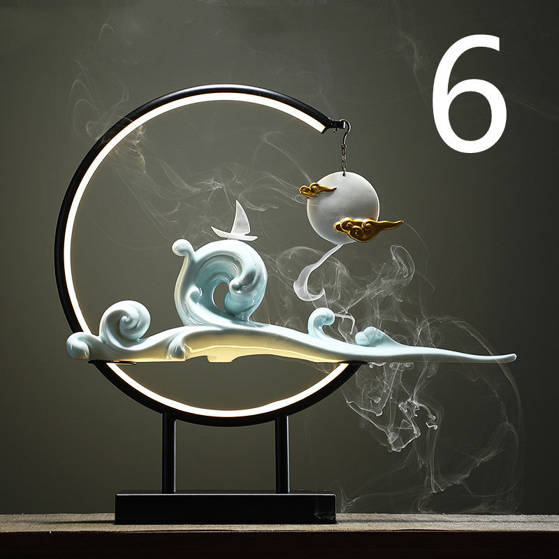 Zen Backflow Incense Burner - Hanging Waterfall Incense Holder