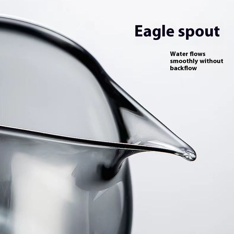 Lotus Automatic Tea Infuser - Glass Kung Fu Tea Set with Self-Brewing System