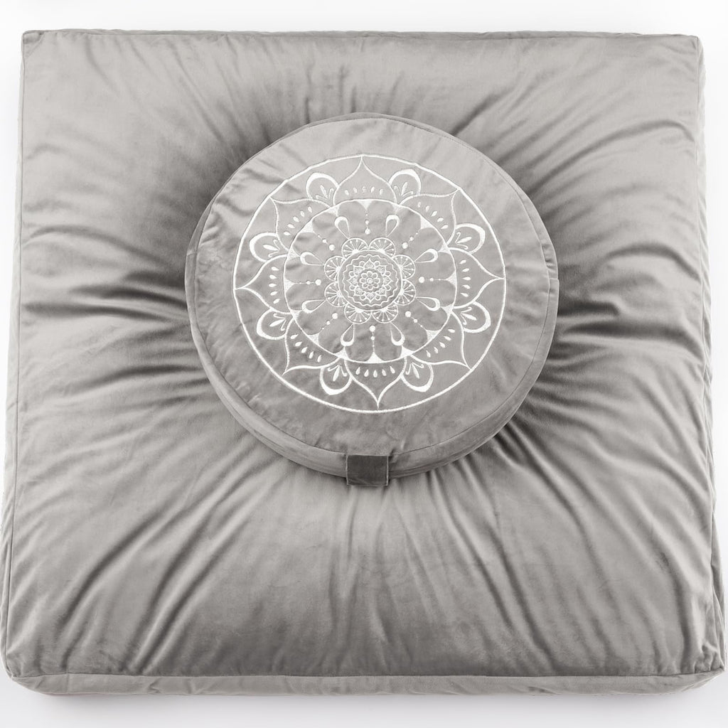Buckwheat Hull Meditation Cushion - Zen Yoga Zafu Pillow