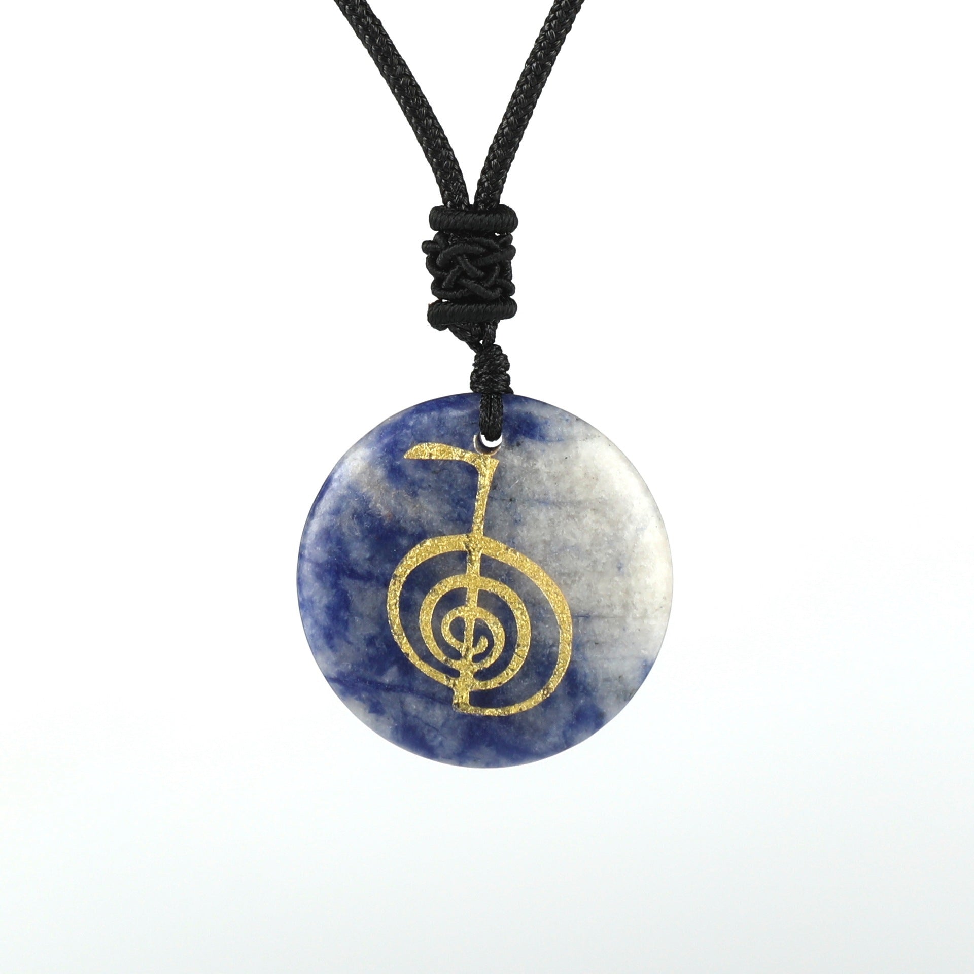 Natural Crystal Agate Spiral Pendant Necklace - Carved Aura Stone Jewelry