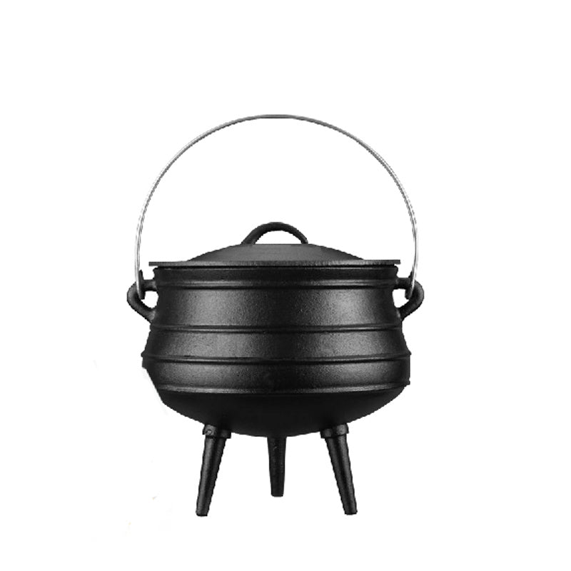Cast Iron Cauldron 3-Legged - Traditional Witch Pot & Tripod Stand