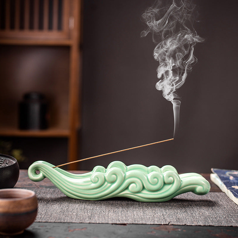 Zen Incense Burner - Retro Ceramic Backflow Incense Holder
