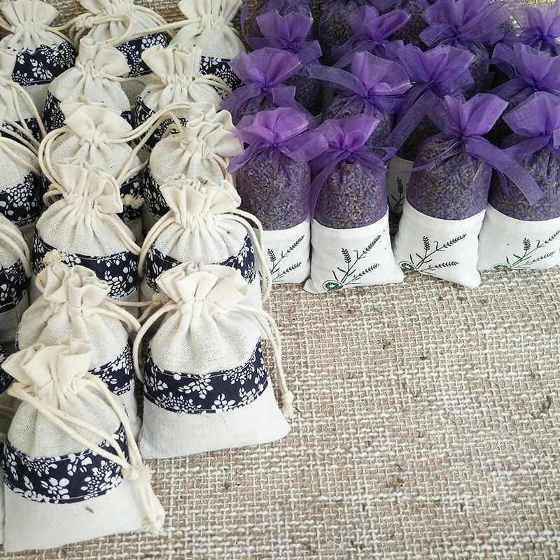 Natural Dried Flower Sachet - Aromatic Herb Pouch for Drawers & Closets