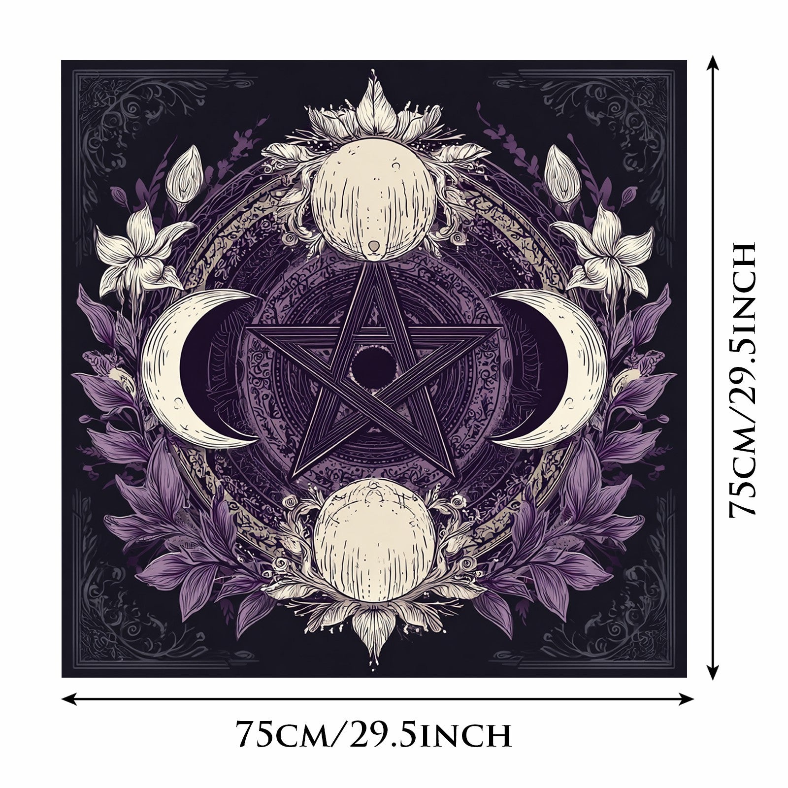 Tarot Tablecloth - Mystical Altar Cloth for Card Readings