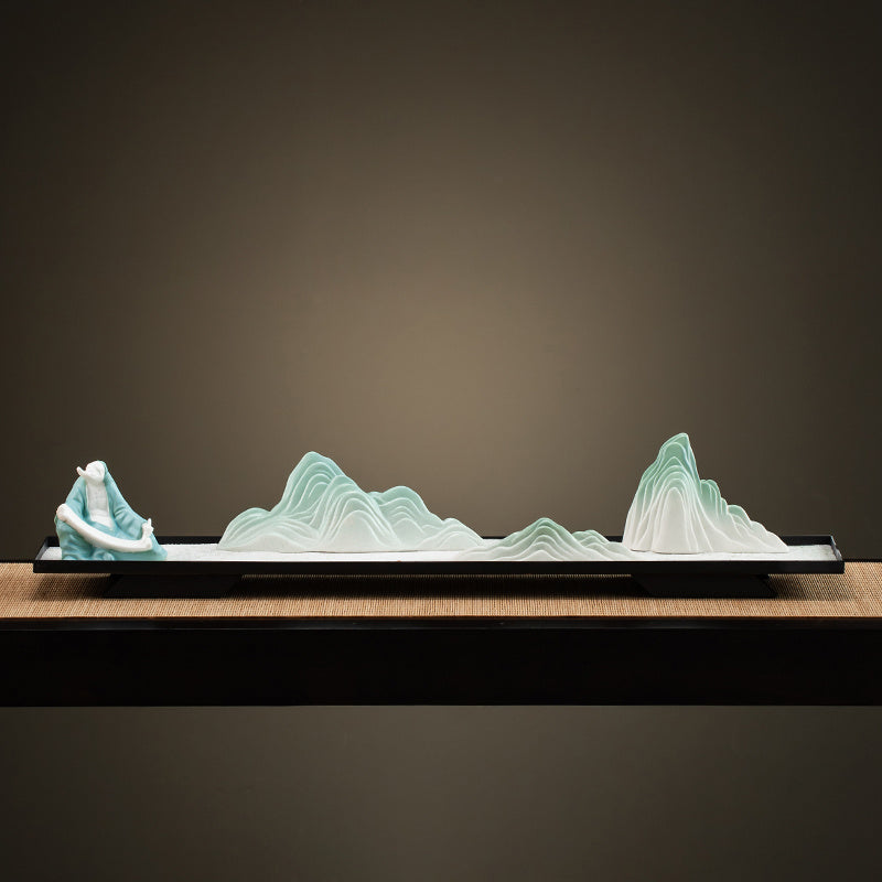 Ceramic Rockery Fountain - Zen Water Feature for Living Room