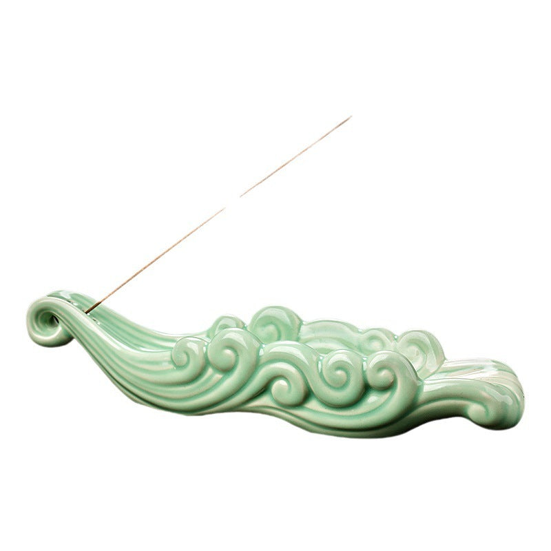Zen Incense Burner - Retro Ceramic Backflow Incense Holder