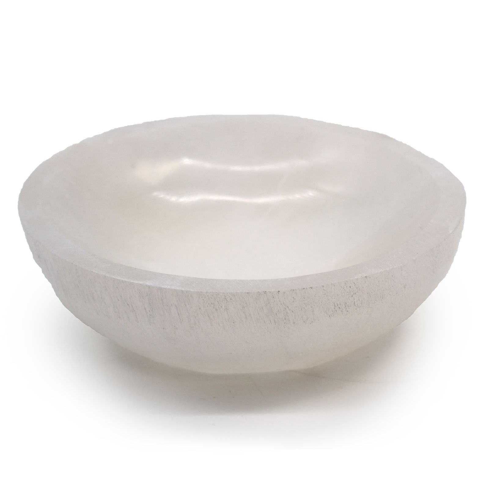 Selenite Round Bowl 15cm - Moroccan Crystal Charging Dish