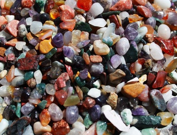 Mixed Natural Gemstone Chips 5kg - Colorful Crystal Chips Bulk Pack