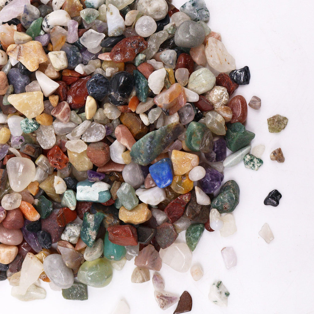 Mixed Natural Gemstone Chips 5kg - Colorful Crystal Chips Bulk Pack