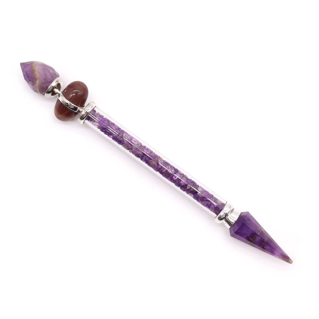 Amethyst Shiva Lingam Wand - Success Manifestation Crystal 65g