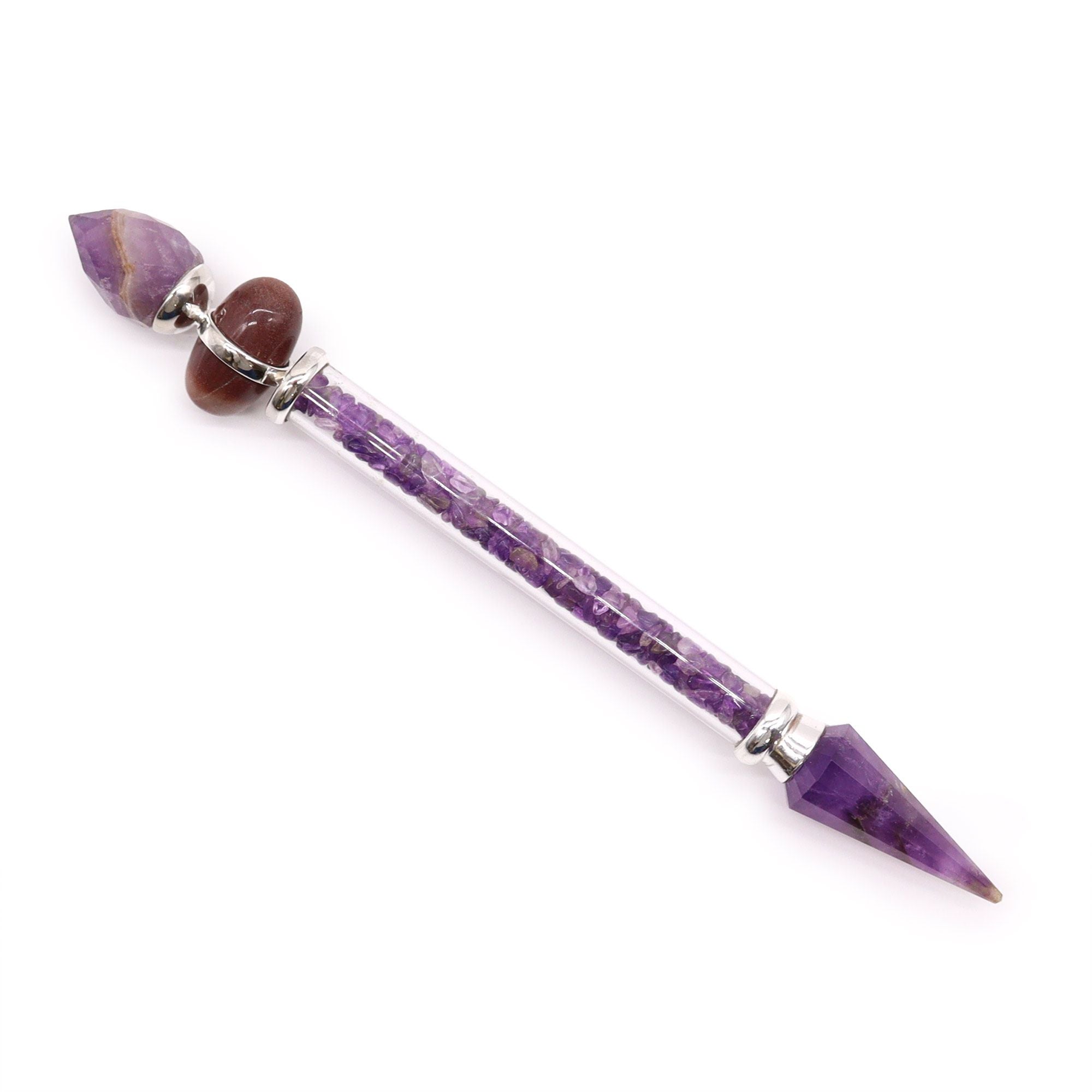 Amethyst Shiva Lingam Wand - Success Manifestation Crystal 65g