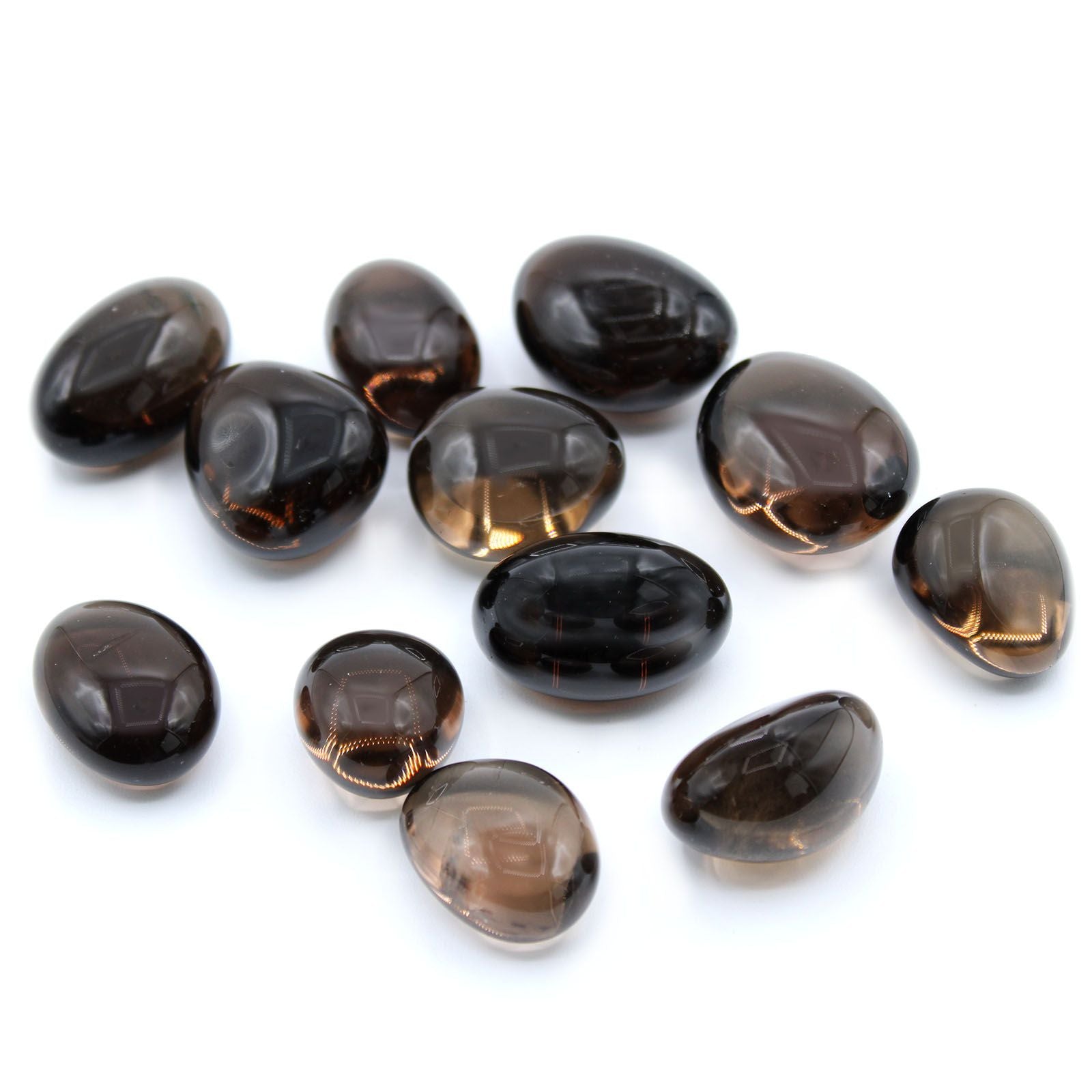 Smoky Quartz Tumble Stones 300g Pack - Grounding Protection Crystals