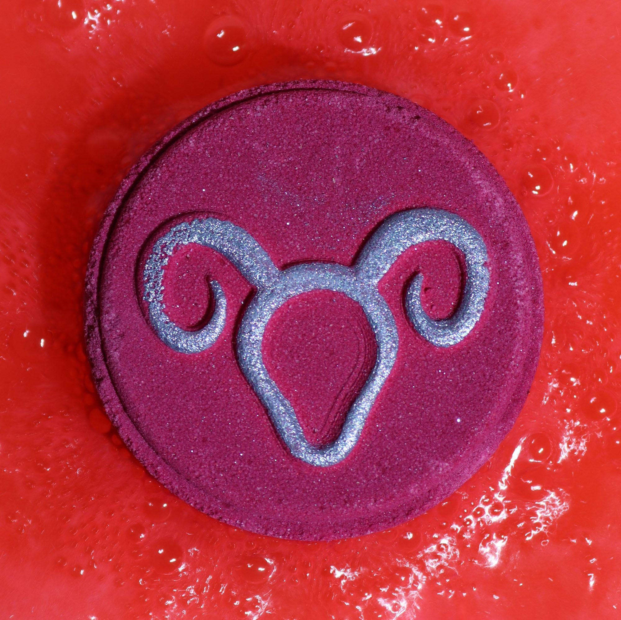 ♈ Aries Zodiac Bath Fizzers Set with Horoscope - Astrology Gift Pack ✨