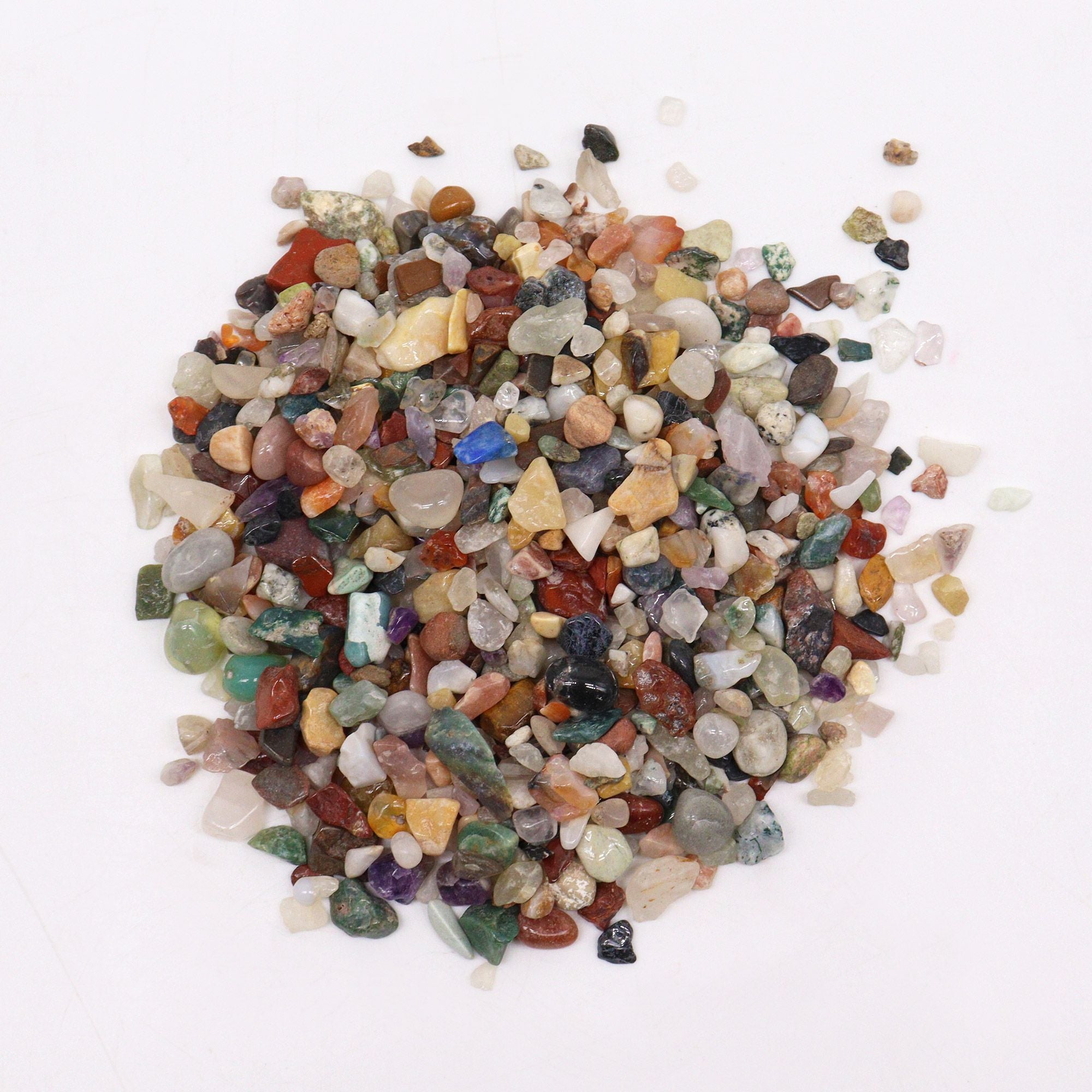 Mixed Natural Gemstone Chips 5kg - Colorful Crystal Chips Bulk Pack
