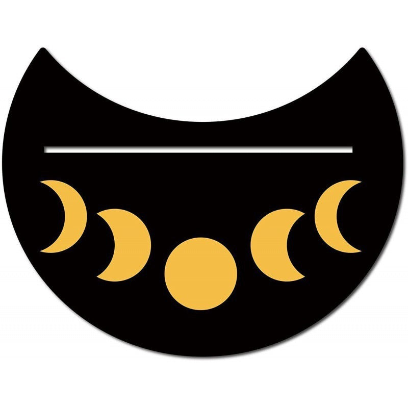 Crescent Moon Wooden Tarot Card Stand - Display Holder & Bracket