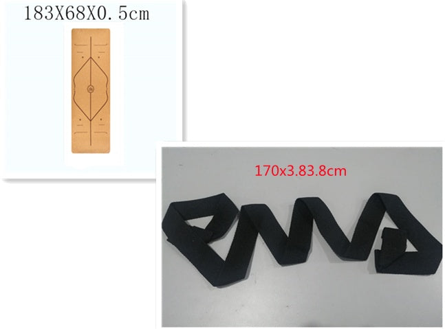 Natural Cork Yoga Mat - Eco-Friendly Non-Slip Exercise Mat 183x68cm