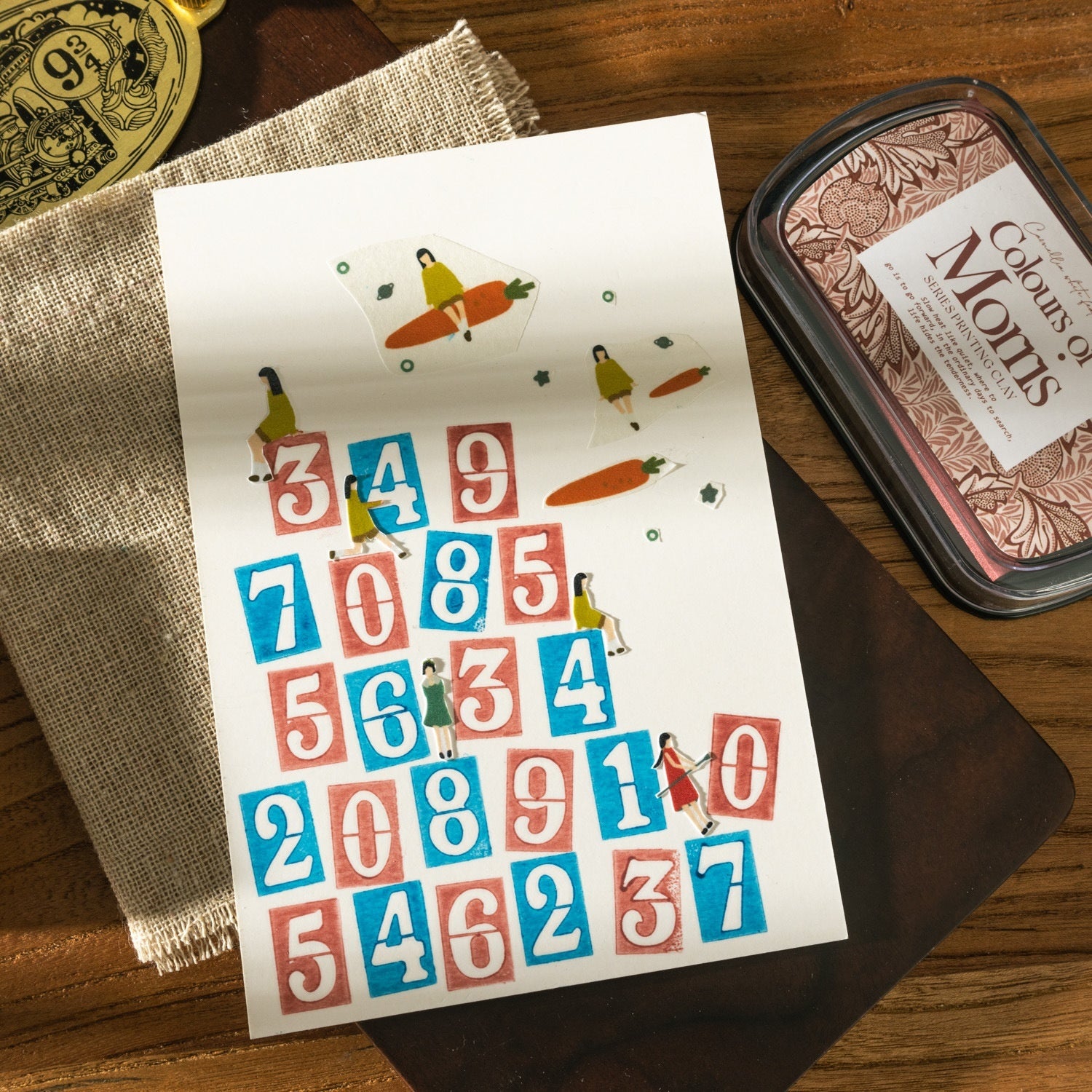 Morris Color Series Stamp Pad - Decorative Ink Pad for Journal & Scrapbooking