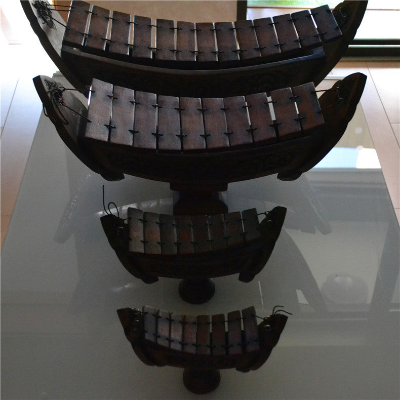 Wooden Octave Hand Percussion - Handcrafted Musical Ornament