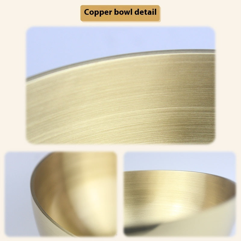 Pentagram Copper Singing Bowl - Metal Meditation Sound Bowl 243g