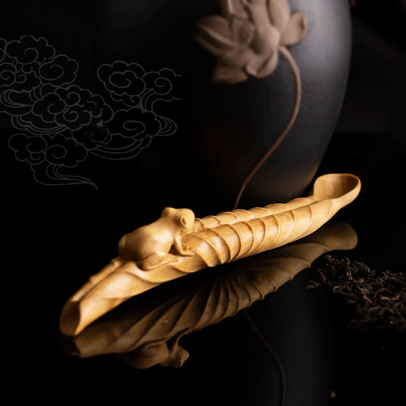 Boxwood Tea Spoon - Hand-Carved Chinese Zen Tea Ceremony Tool