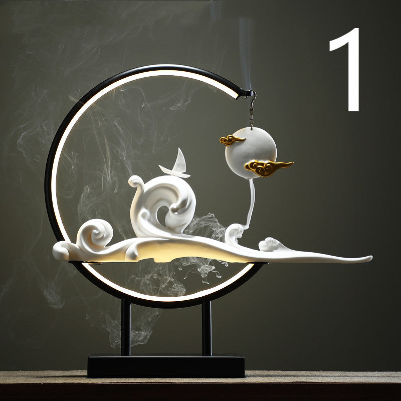 Zen Backflow Incense Burner - Hanging Waterfall Incense Holder