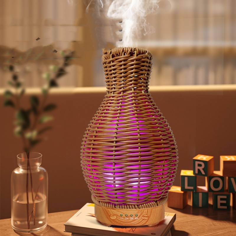 Rattan Aromatherapy Diffuser - Woven Cane Essential Oil Diffuser