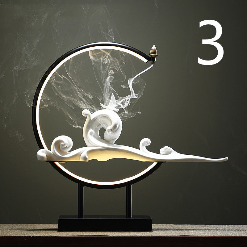 Zen Backflow Incense Burner - Hanging Waterfall Incense Holder