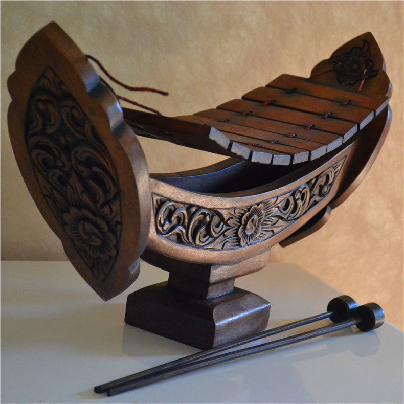 Wooden Octave Hand Percussion - Handcrafted Musical Ornament