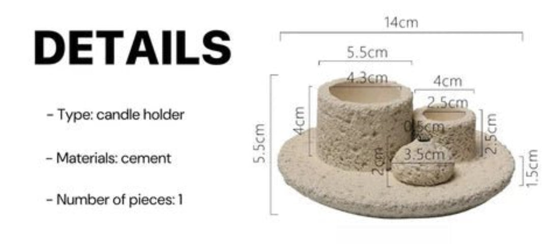 🕯️ Nordic All-in-1 Candle Holder - Sage, Incense & Palo Santo Burner Stand ✨